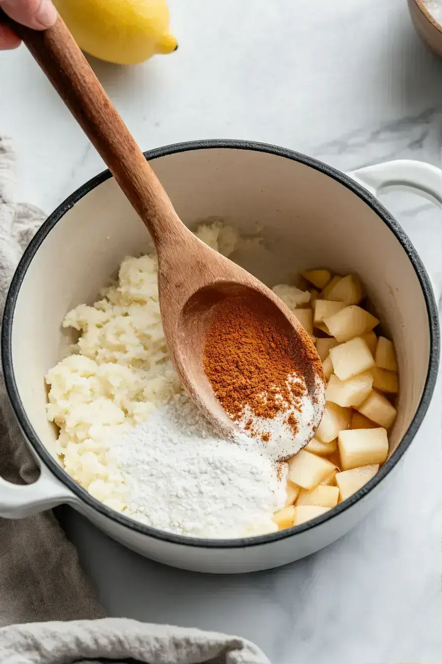 Final jar of sweet-tart stovetop cinnamon apple preserve