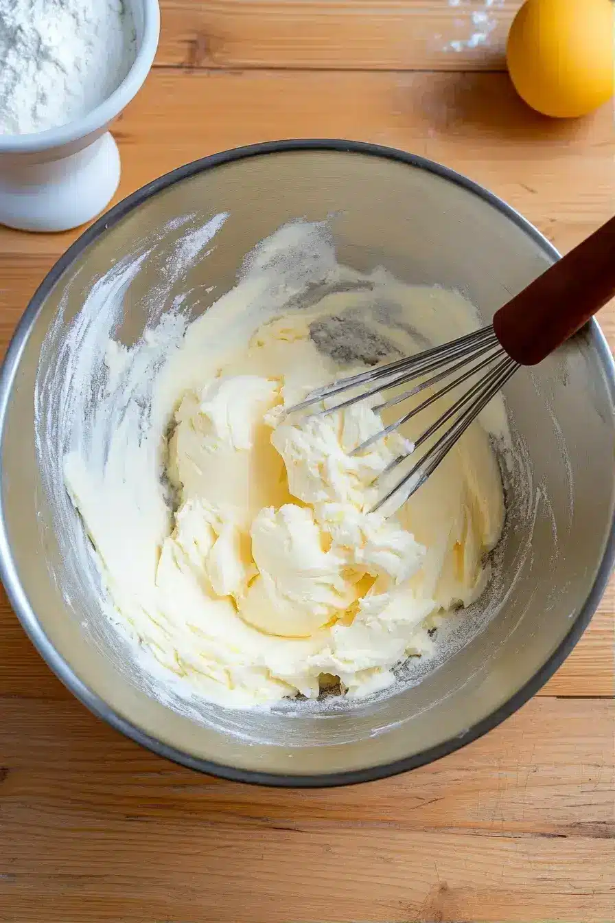 Adding vanilla and eggs to the cupcake batter