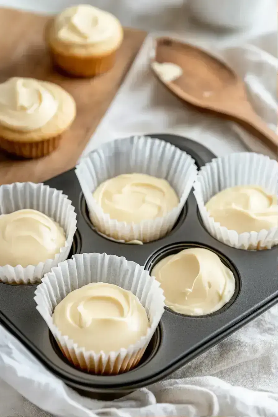 A final batch of fluffy buttercream frosted treats cupcakes