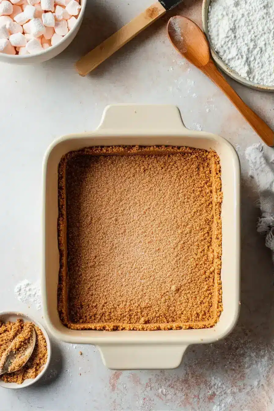 Adding chocolate chips and marshmallows to Easy Oven Smores