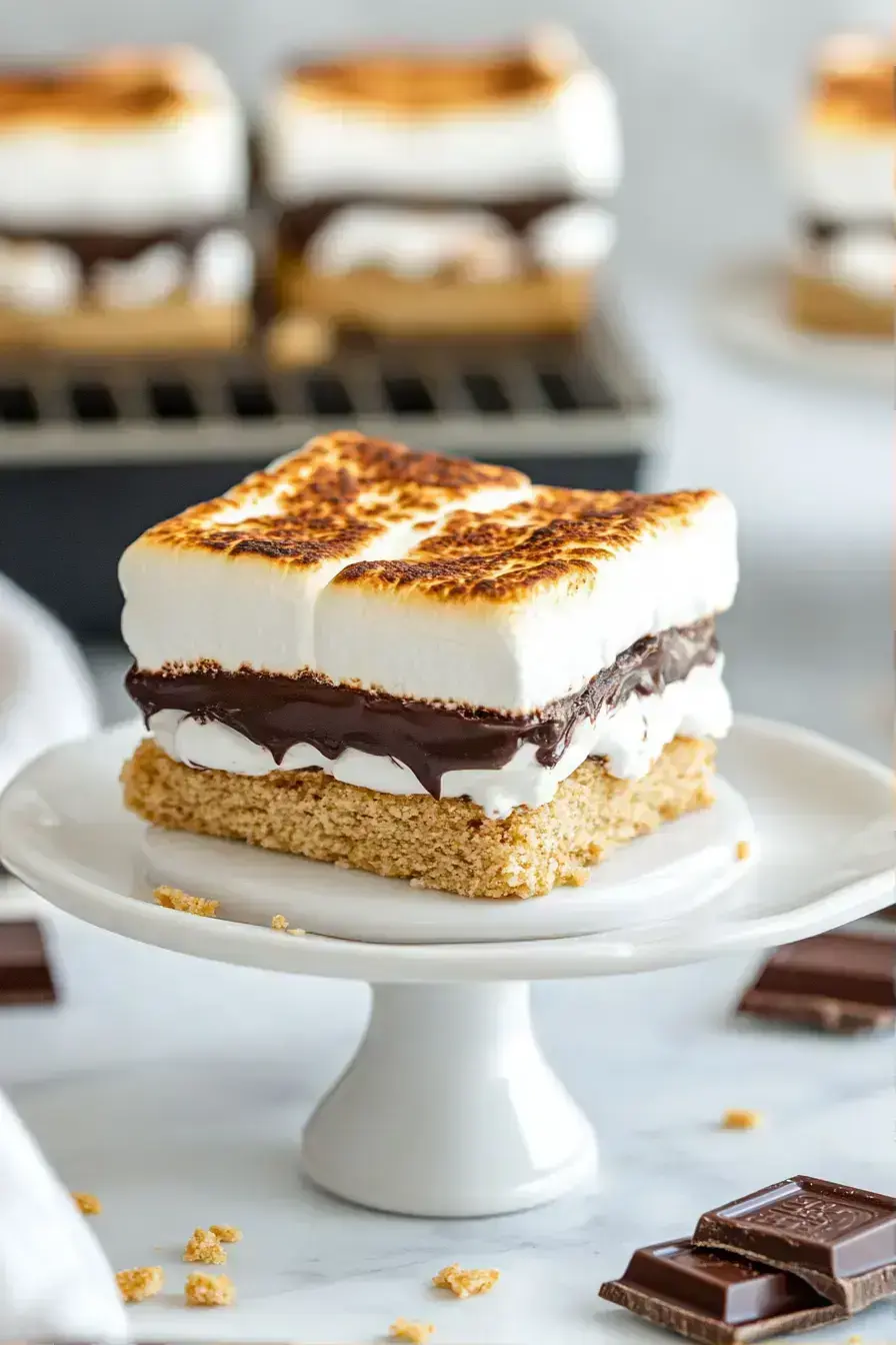 Serving Easy Oven Smores with a warm drink