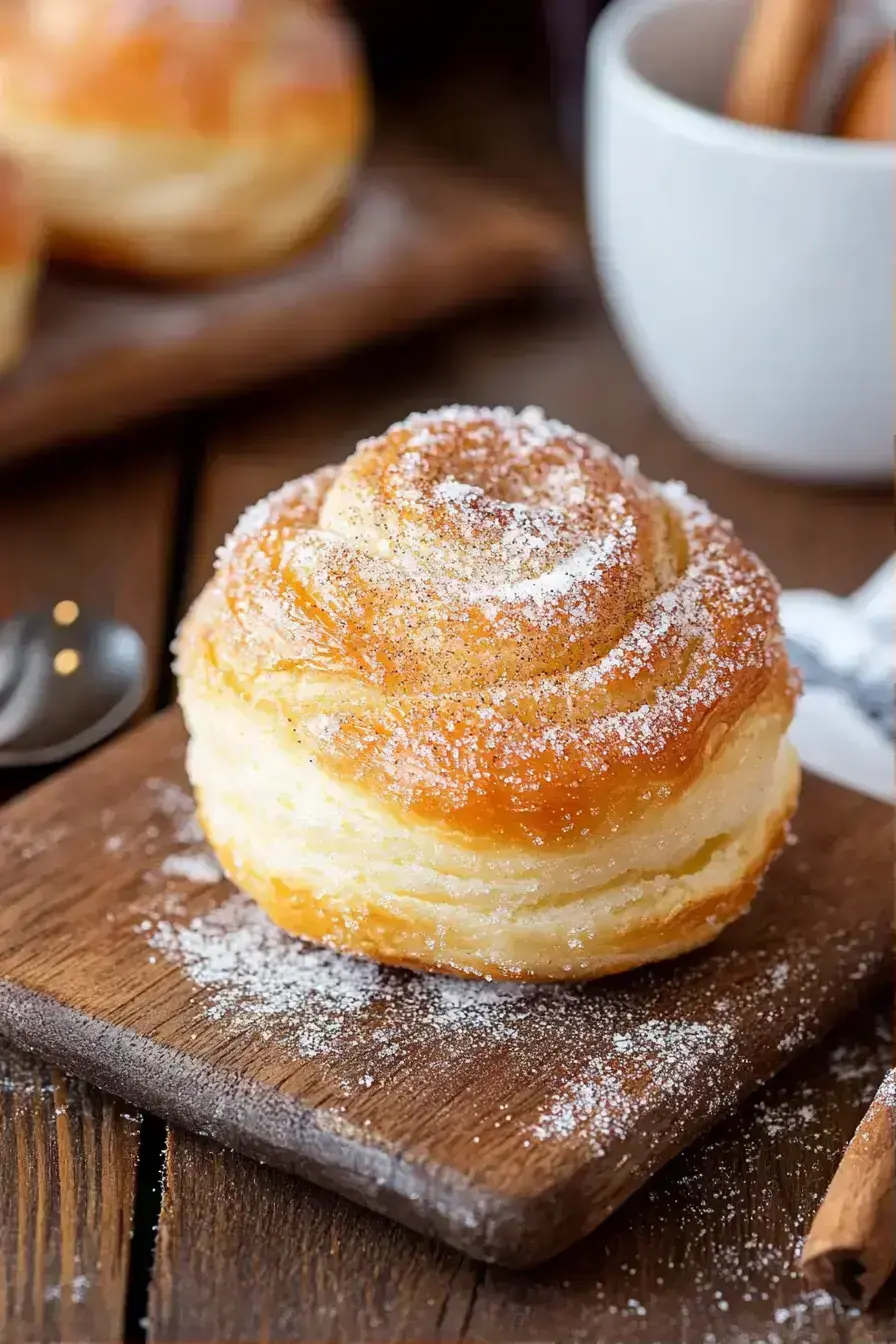 Nutritional breakdown of French Breakfast Puff ingredients on kitchen scale