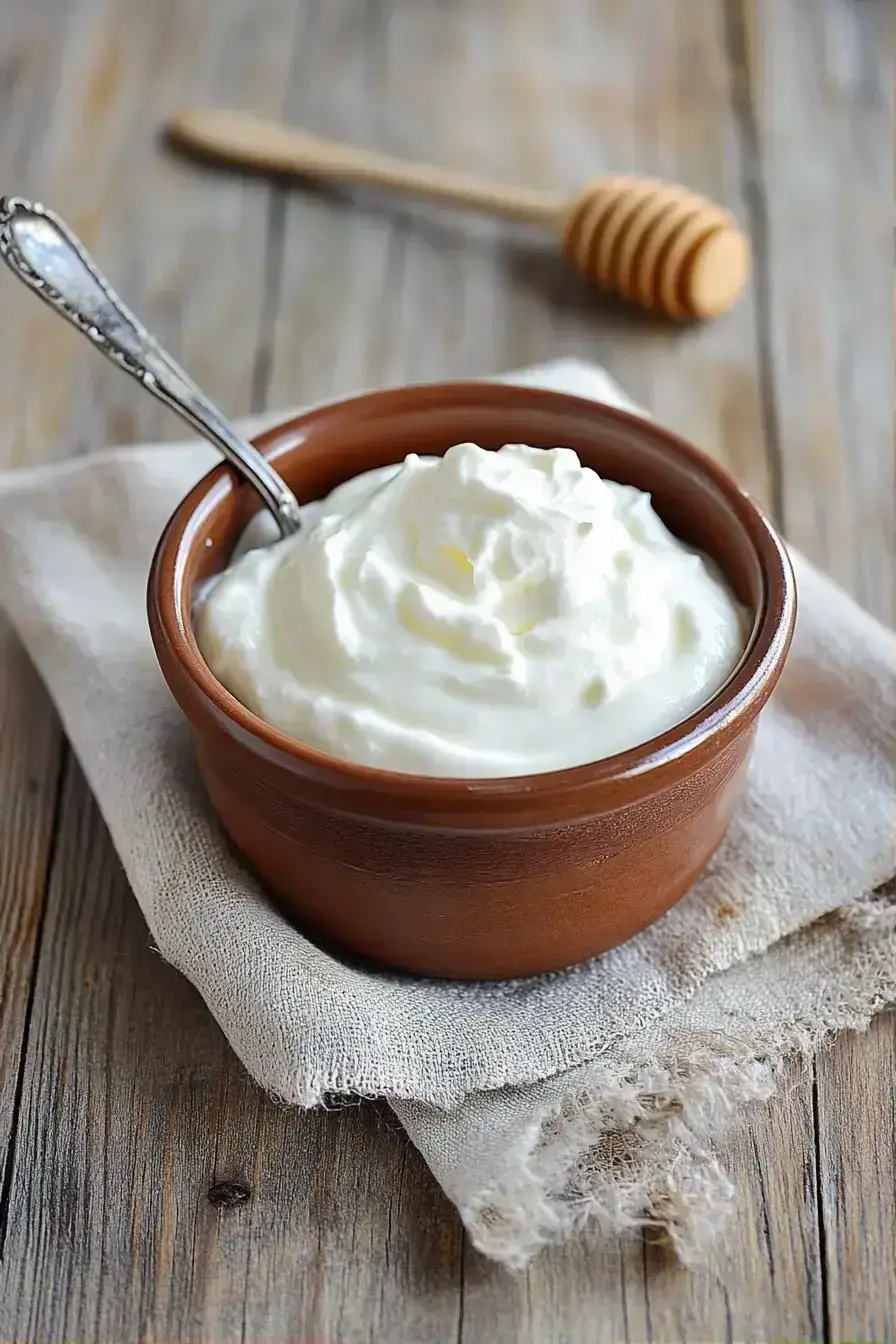 Greek yogurt served in a beautiful bowl with fresh berries and granola