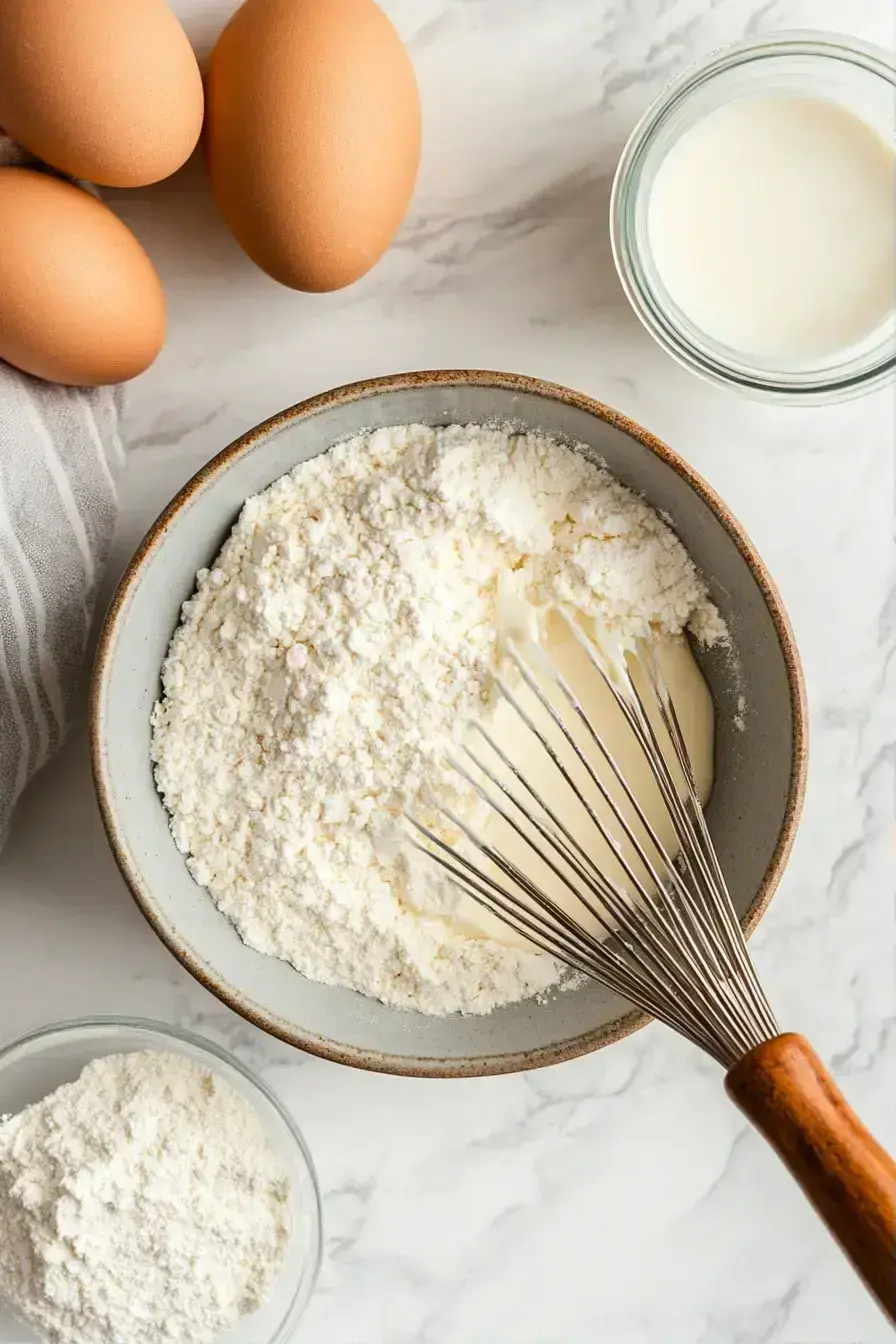 Folding chocolate chips into Halloween cupcake batter