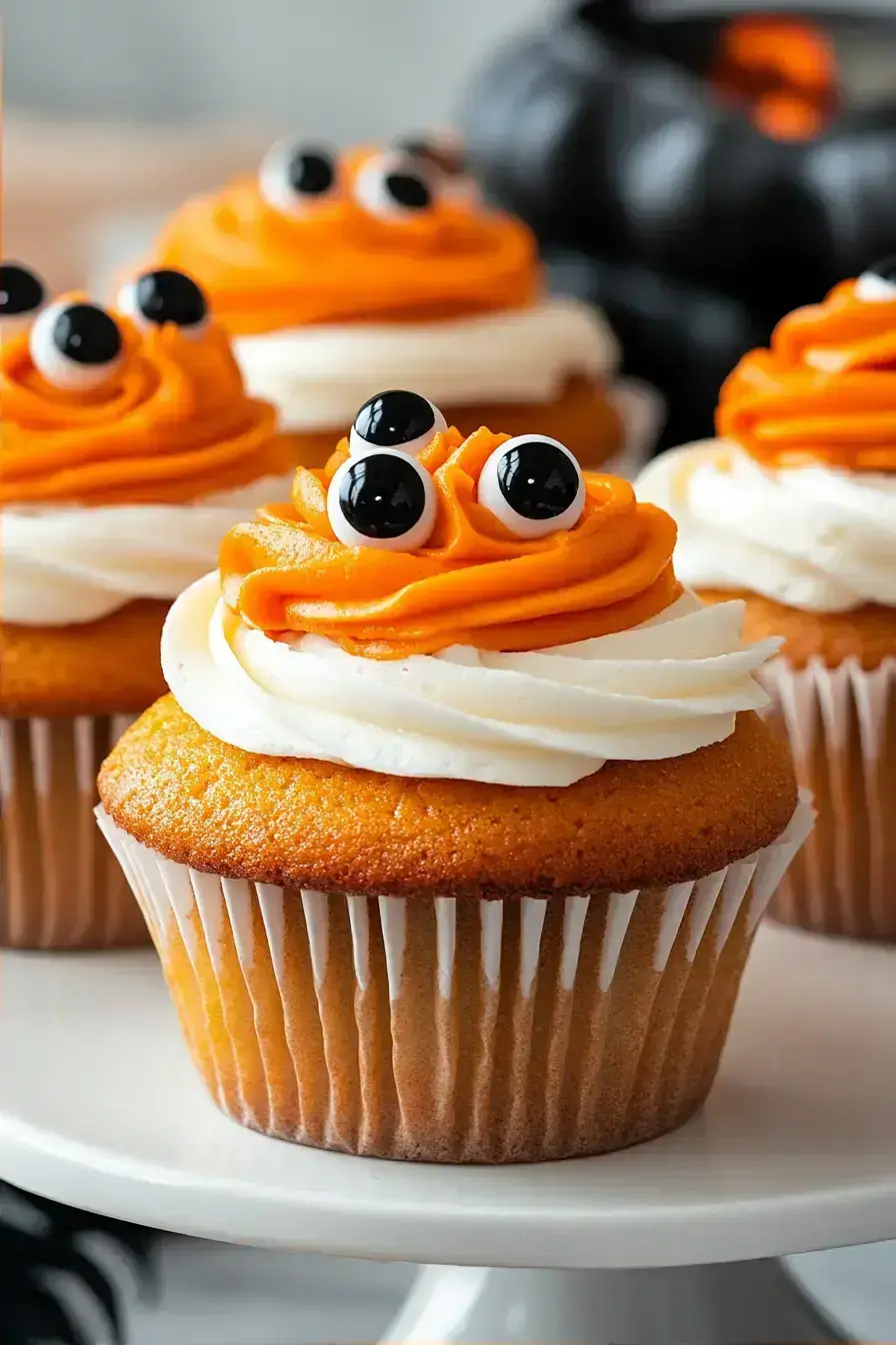 Fresh Halloween Cupcakes With Candy Eyeballs