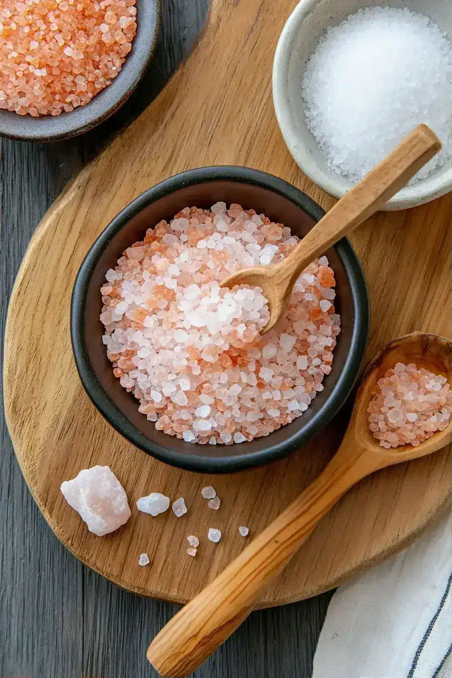 Placing a sealed jar of Himalayan pink salt in a dark kitchen cabinet
