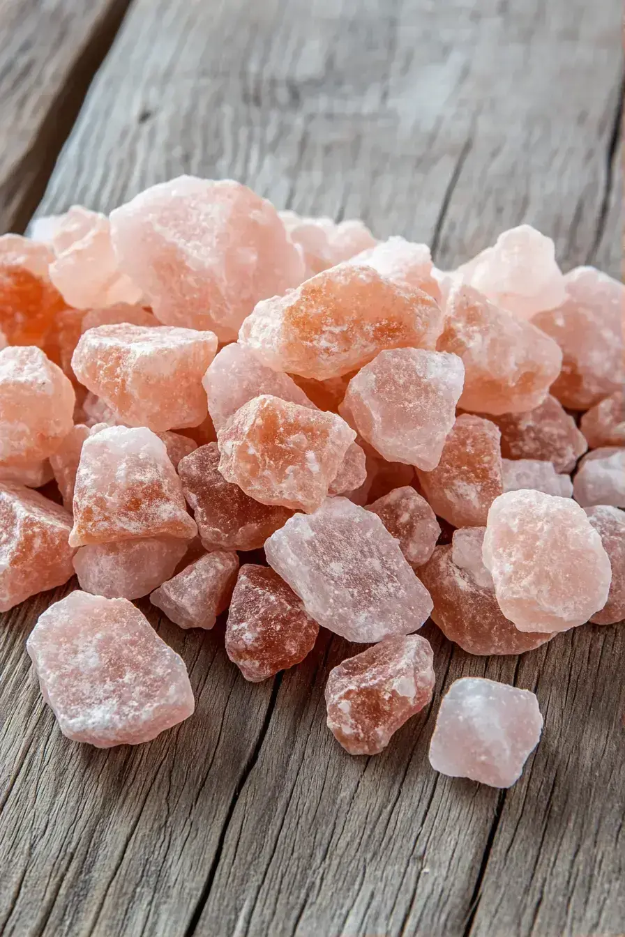 Sprinkling Himalayan pink salt over freshly roasted vegetables at a family dinner