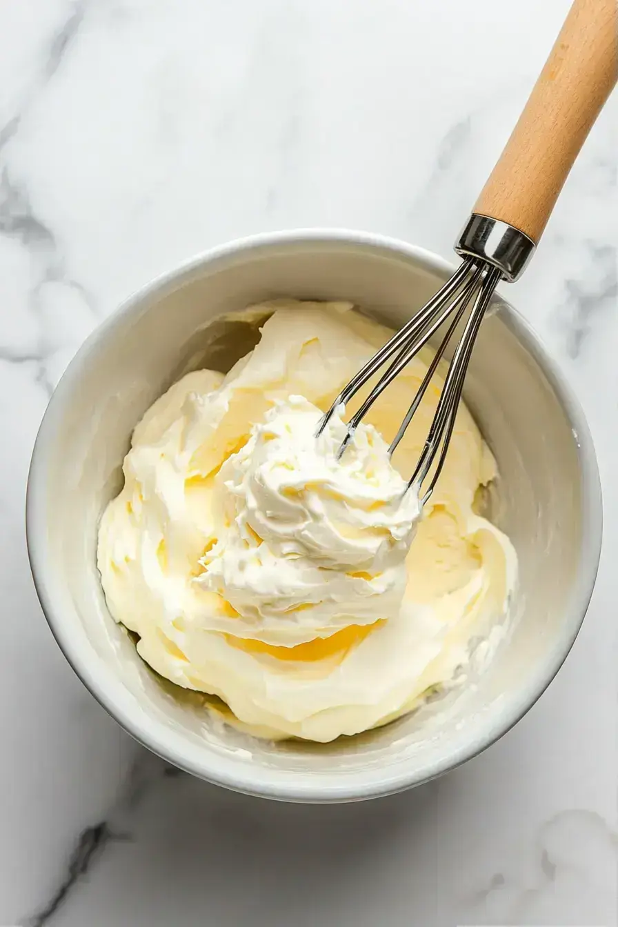 Serving a slice of cake with a dollop of rich cheese cream frosting