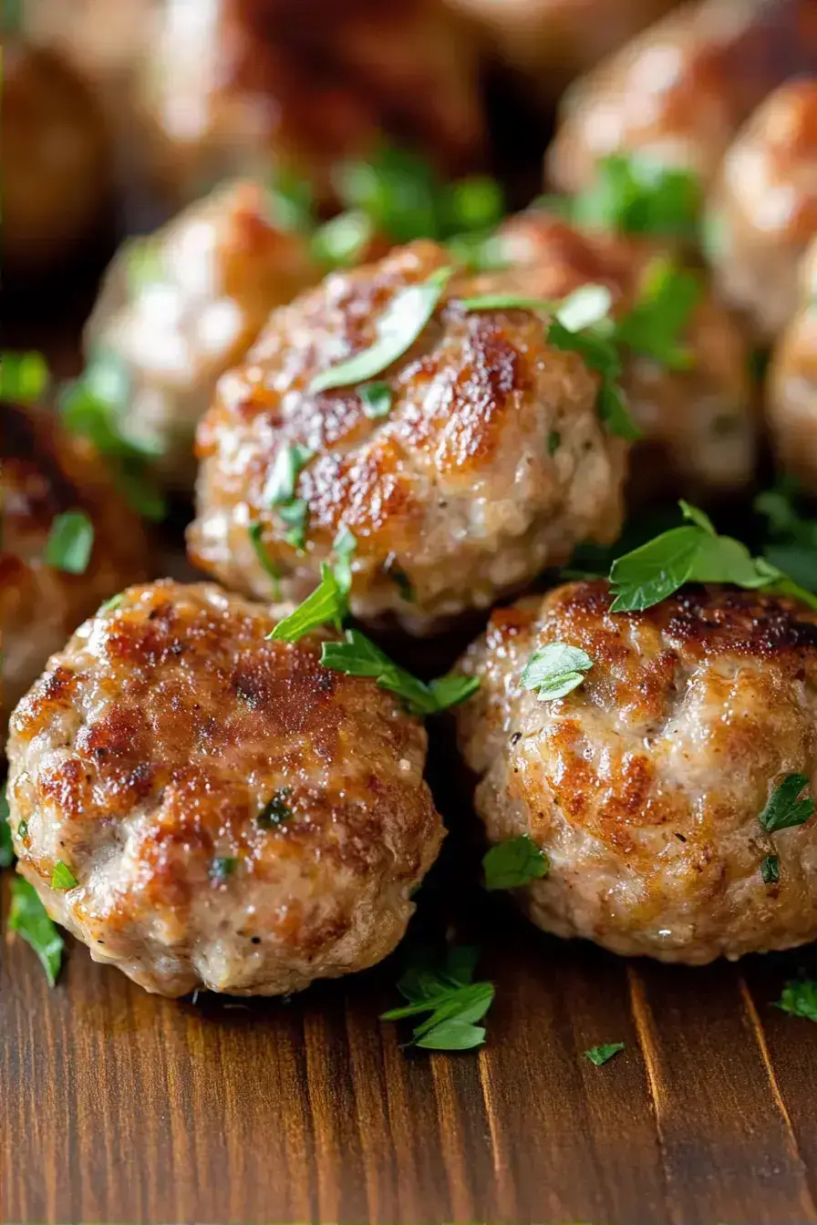 Crispy Meatballs From The Pan