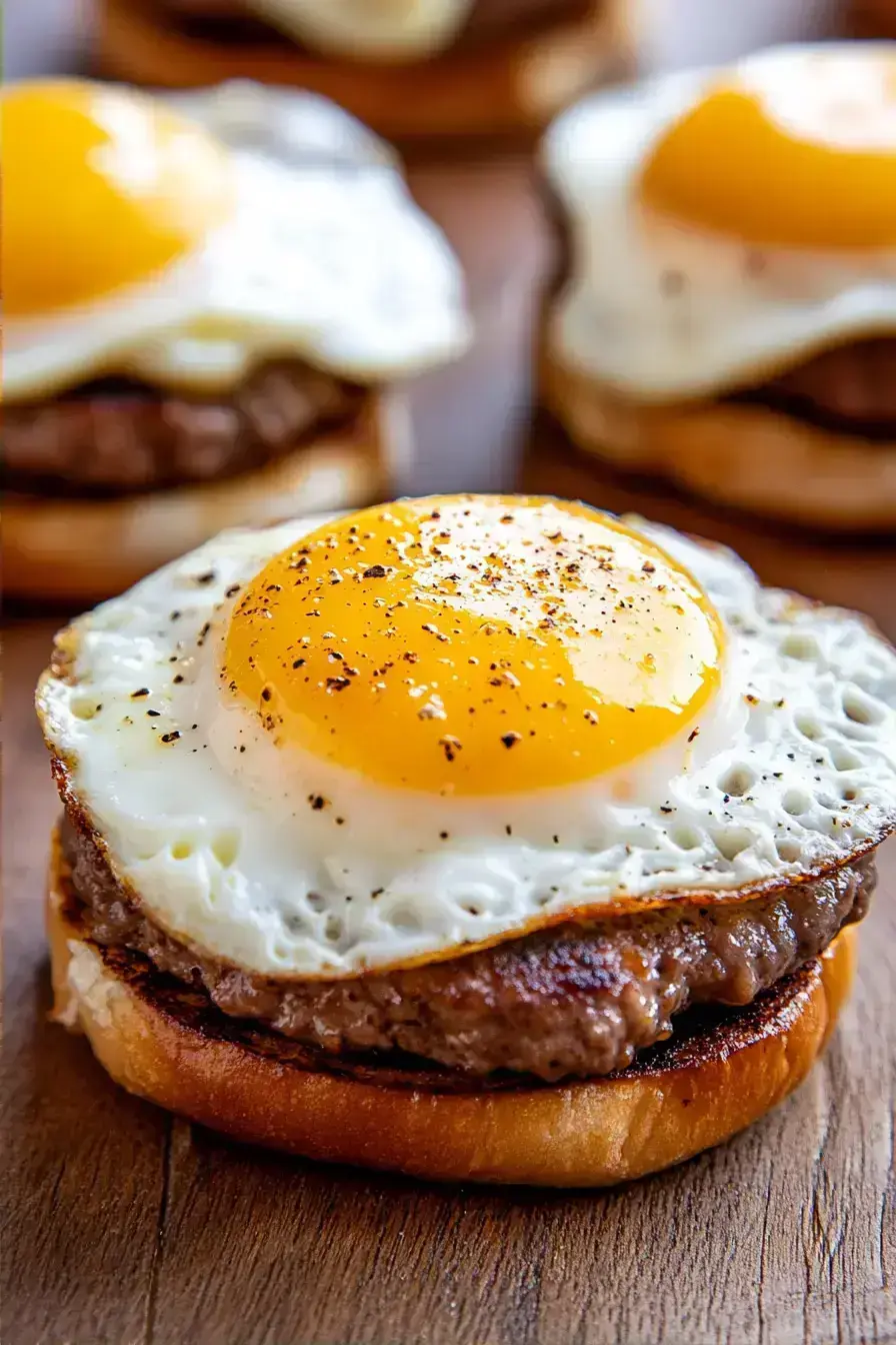 Spicy Mini Egg Burgers