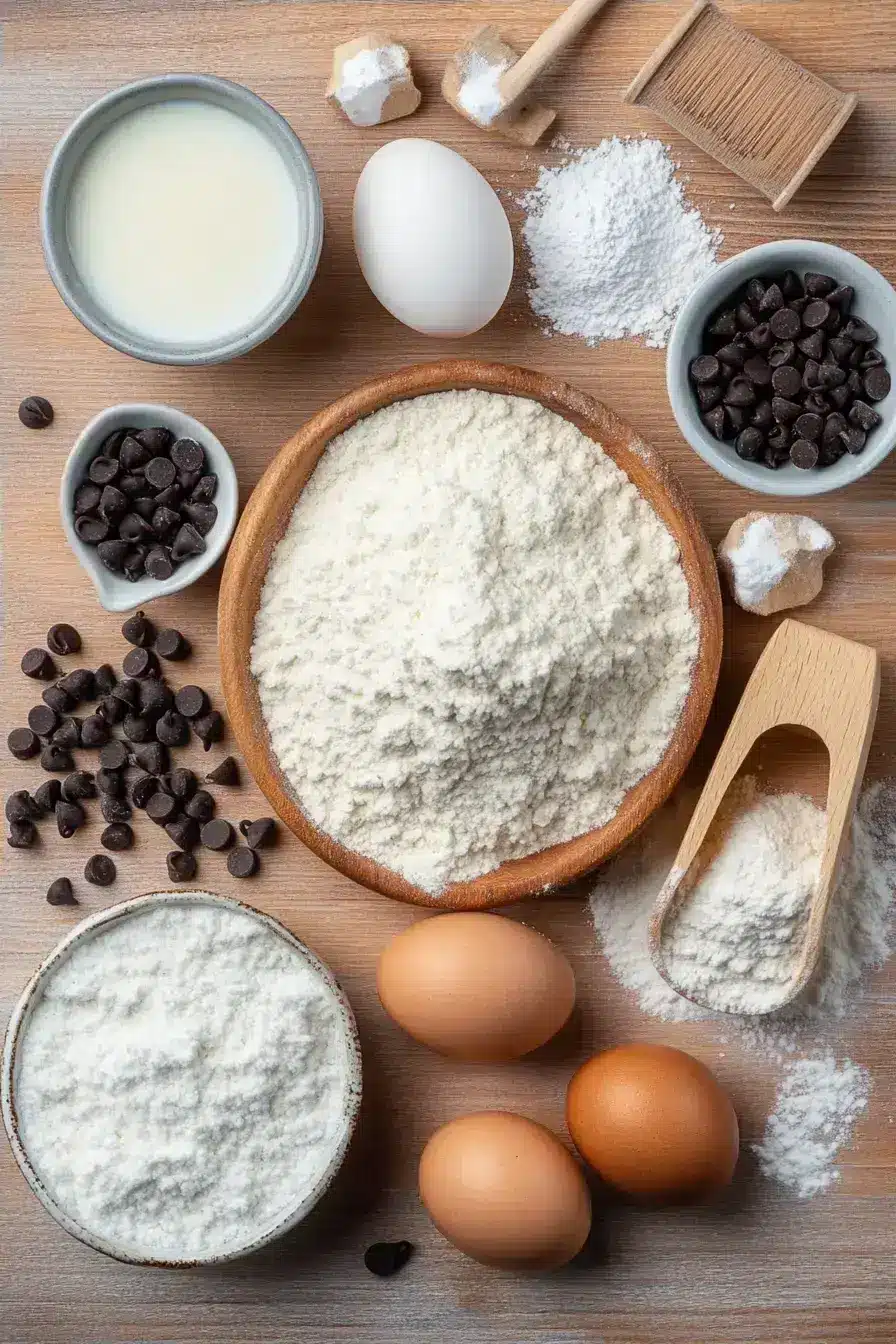 Assembled Mummy Muffins ingredients ready for mixing