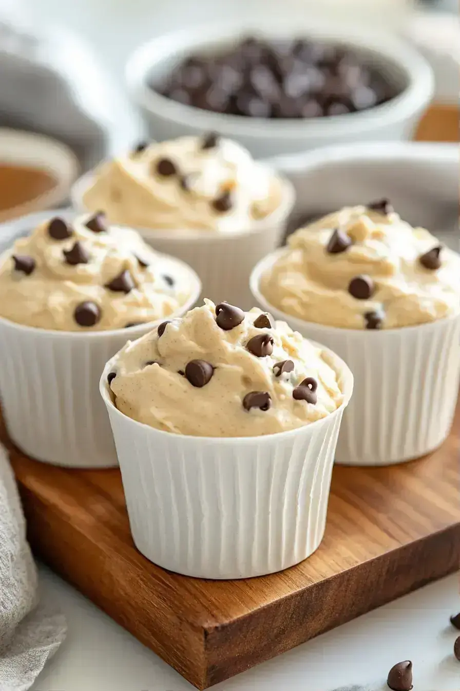 Finished Halloween Mummy Muffins with powdered sugar dusting