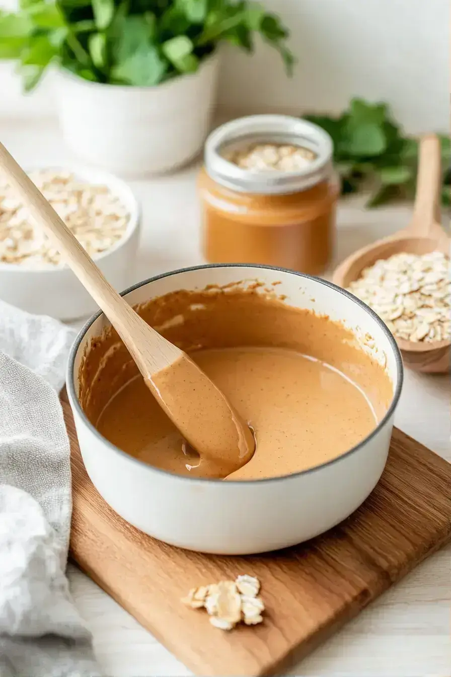 Folding dark chocolate chips into the mixture