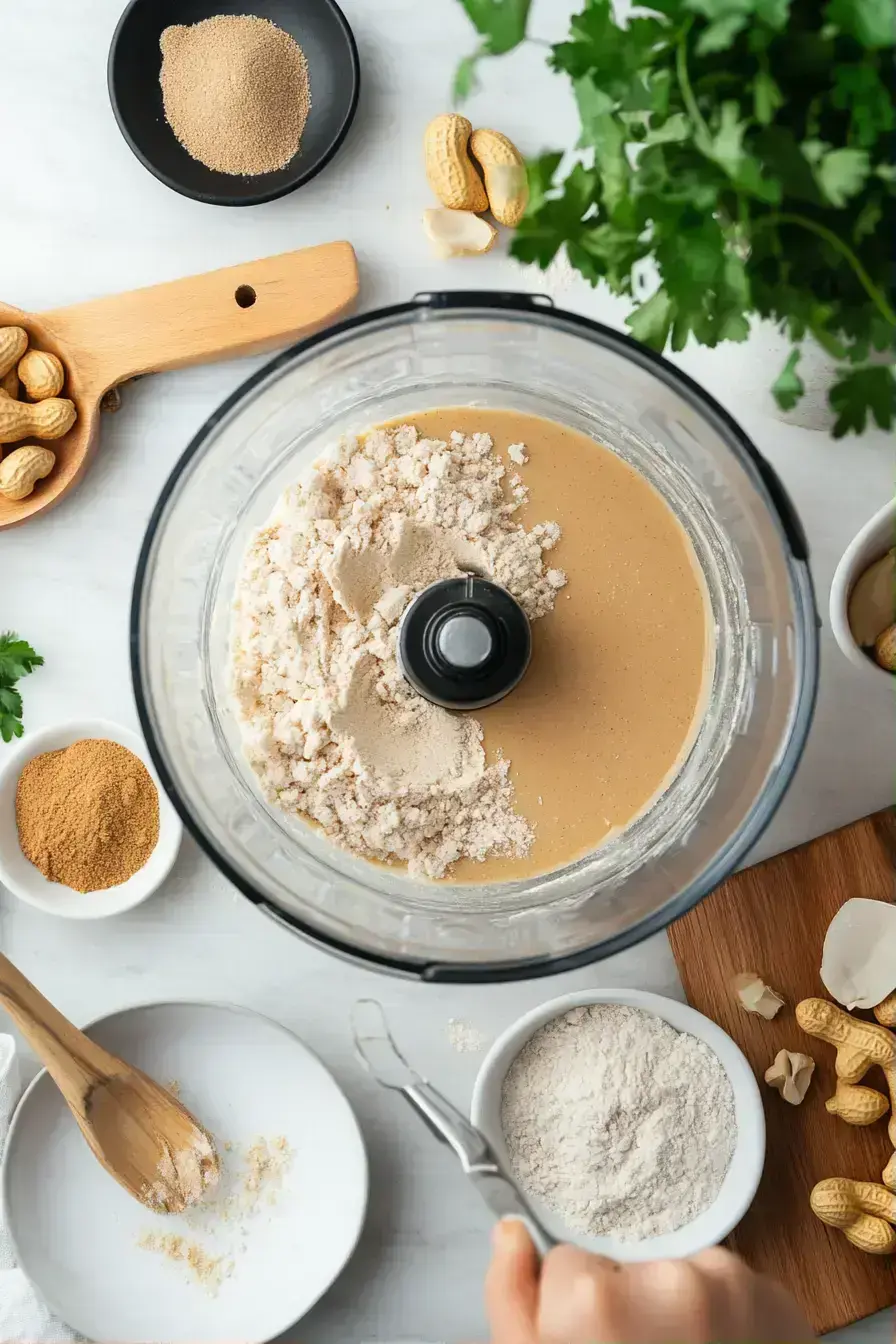 Adding honey to transforming Peanut Butter in food processor