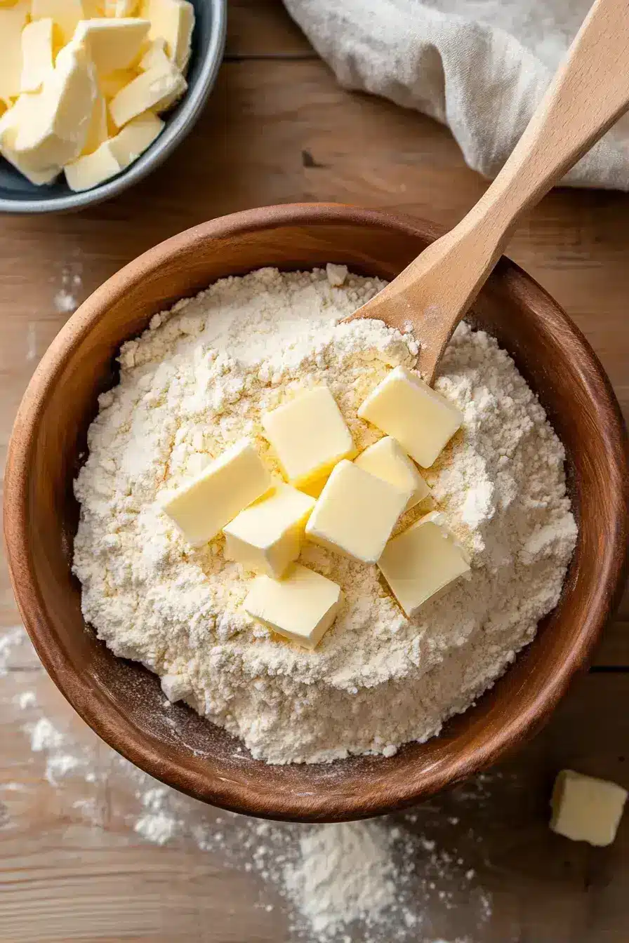 Shaping the buttery dough for fruit pies into smooth discs before chilling