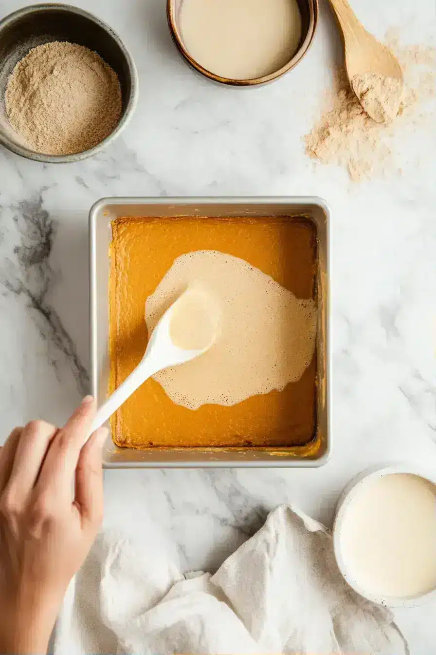 Slicing into a perfectly baked loaf of moist pumpkin bread