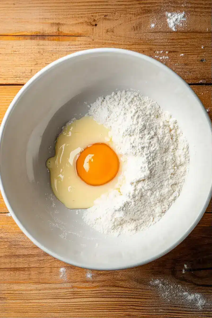 Combining wet ingredients for pumpkin cookie dough