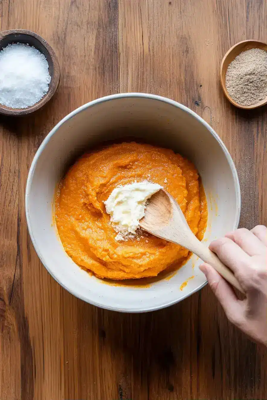 Assembling Pumpkin Ravioli