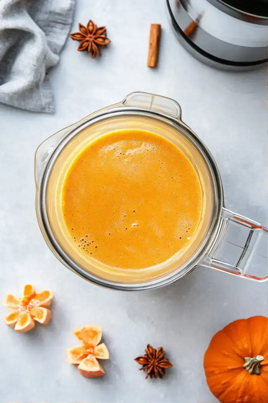 Finished Pumpkin Spice Creamer poured into coffee with cinnamon garnish