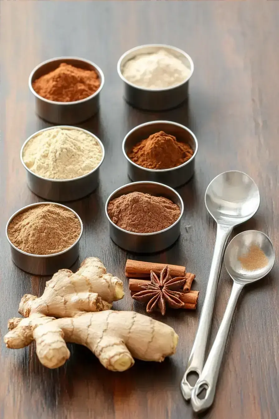 Individual bowls of Pumpkin Spice ingredients measured and ready to mix