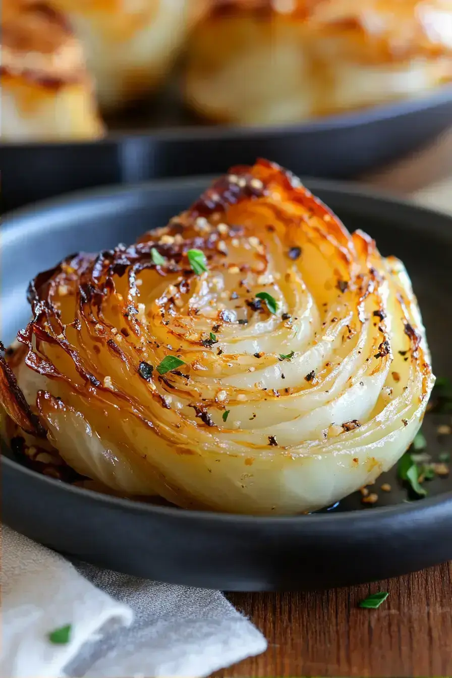 Zesty Roasted Cabbage With Apple Cider Vinegar