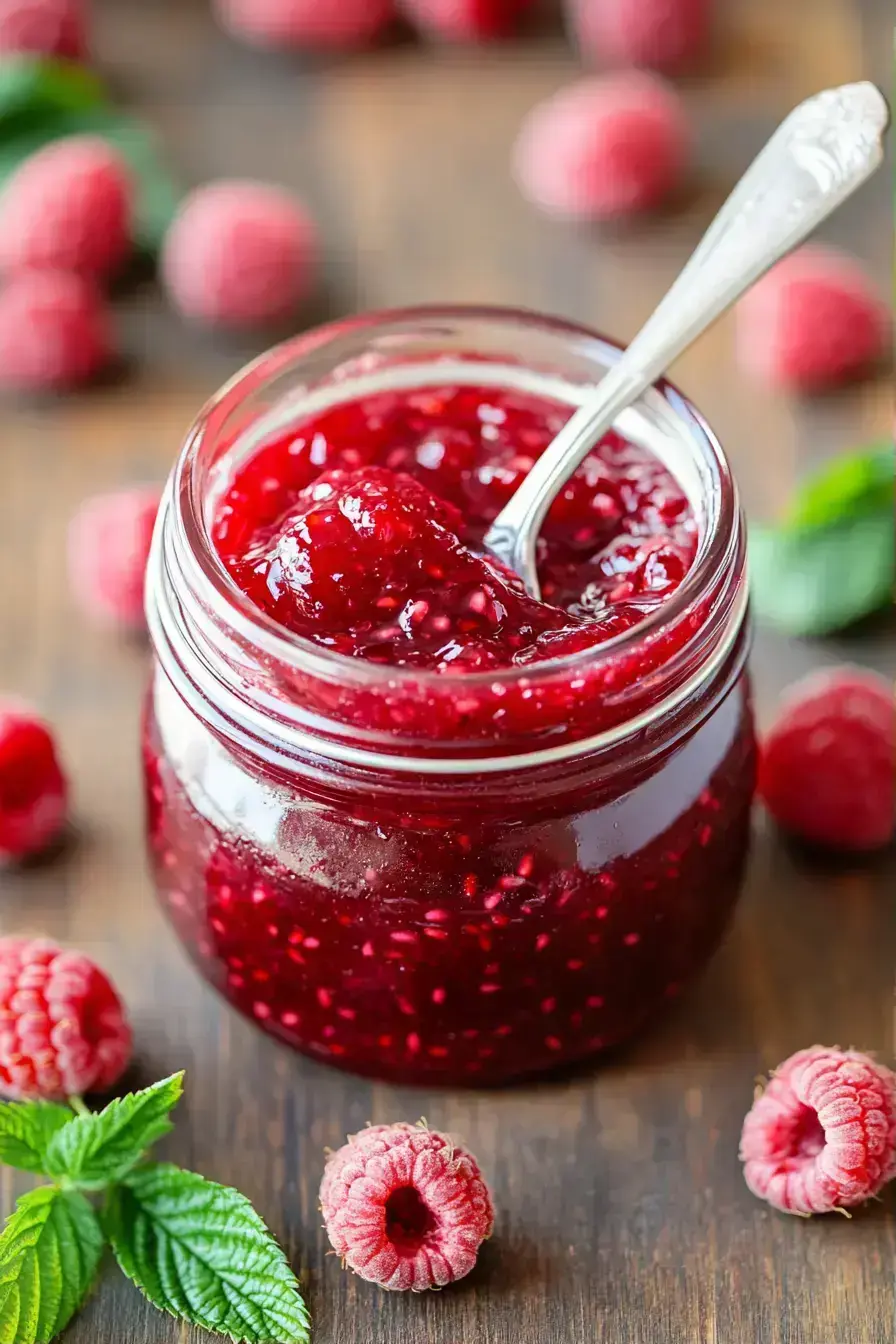 Creative ways to serve homemade seedless raspberry jam on breakfast table