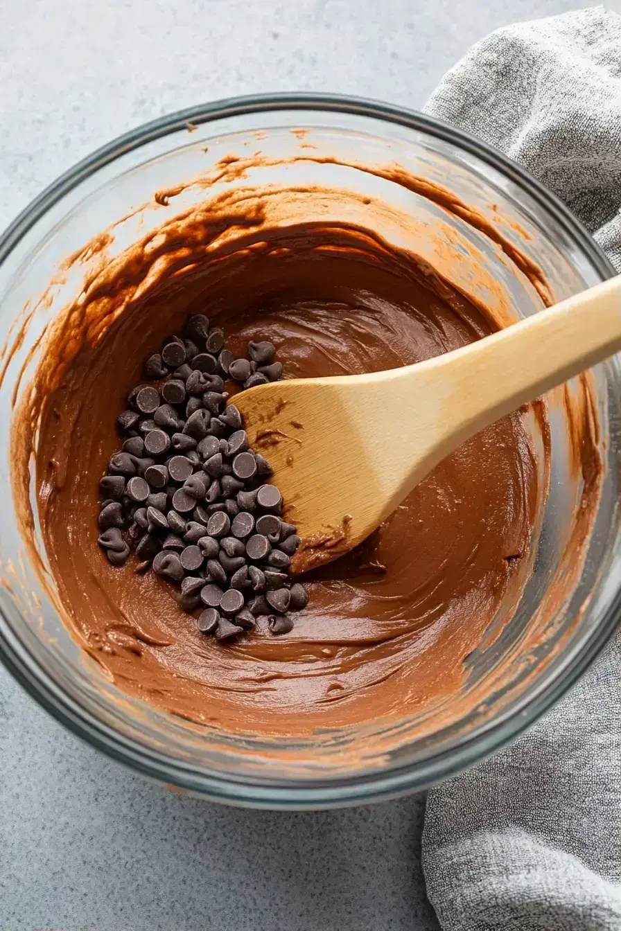 A perfectly baked single serve brownie fresh from the oven