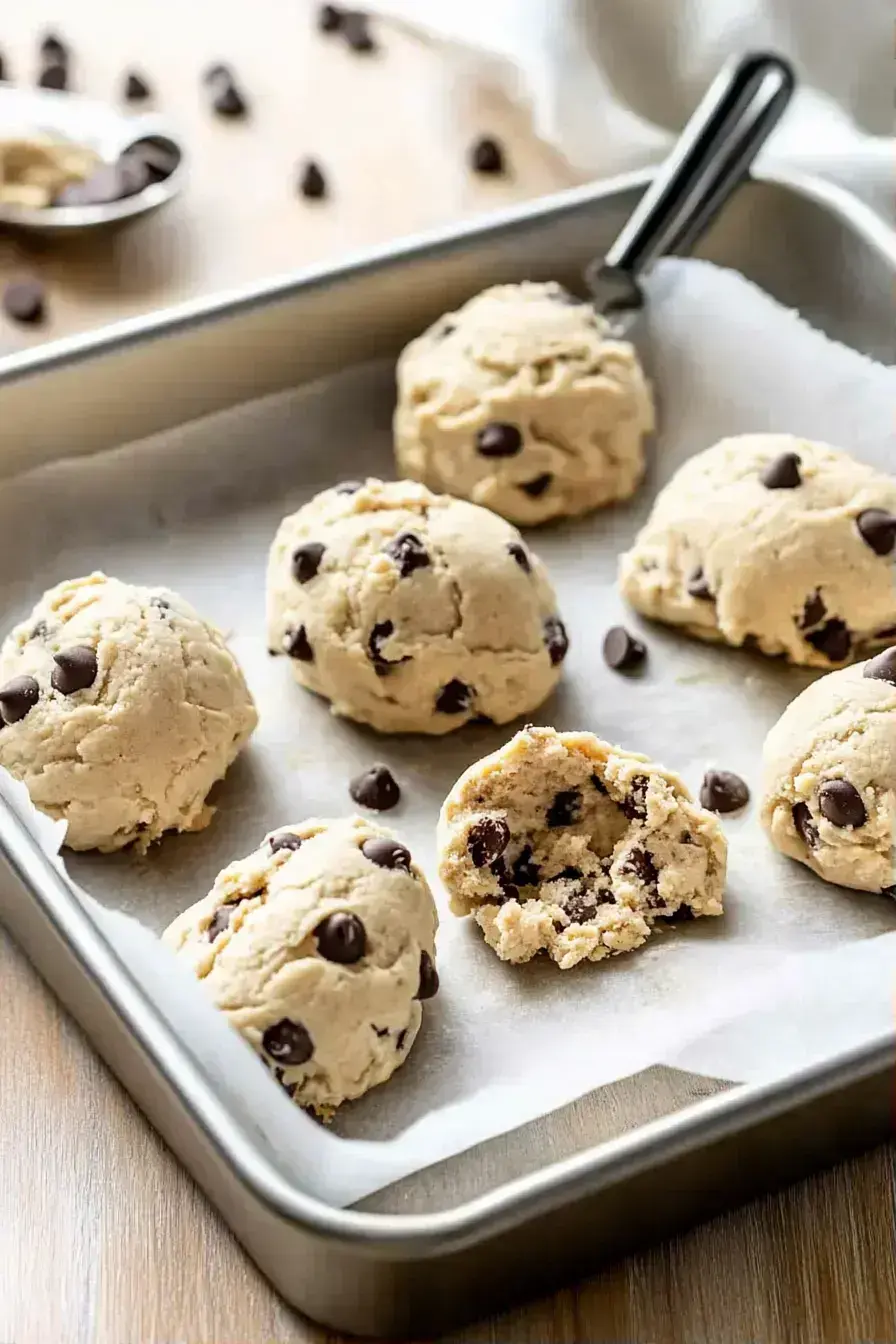 Freshly baked small batch oatmeal chocolate chip cookies on a cooling rack