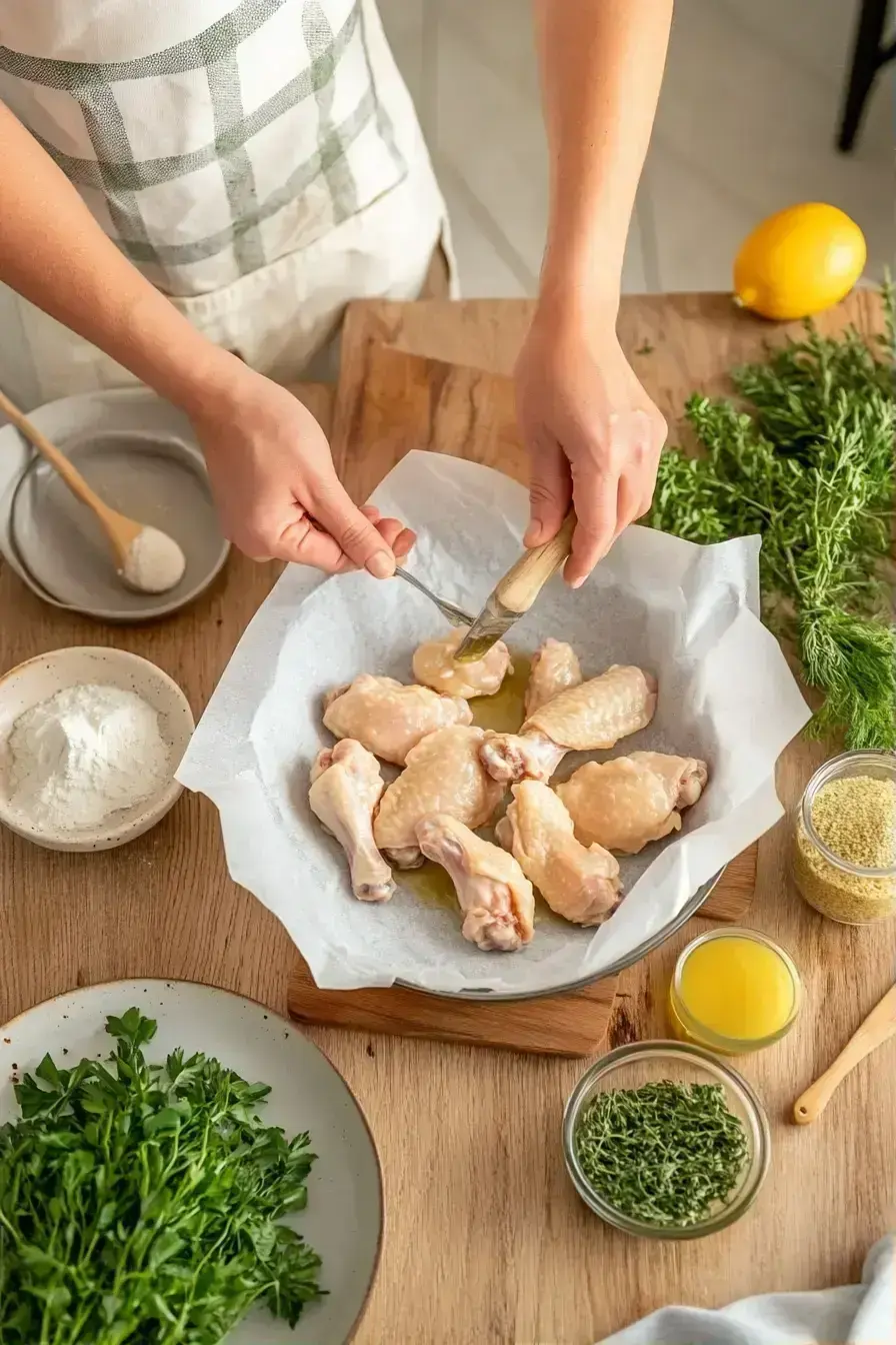 Sous Vide Chicken Wings ready to serve