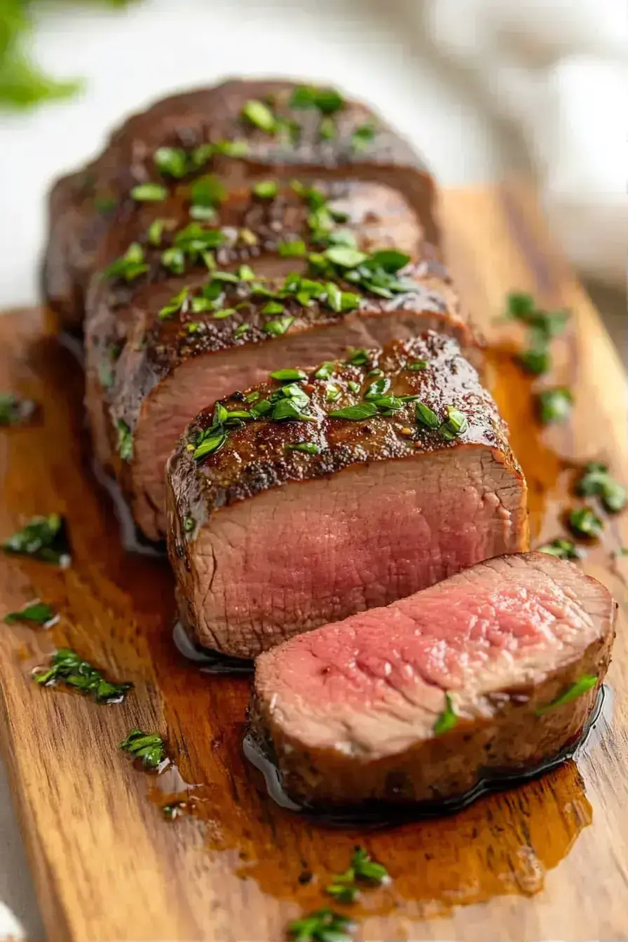 Sous Vide Filet Mignon with nutritious vegetable sides
