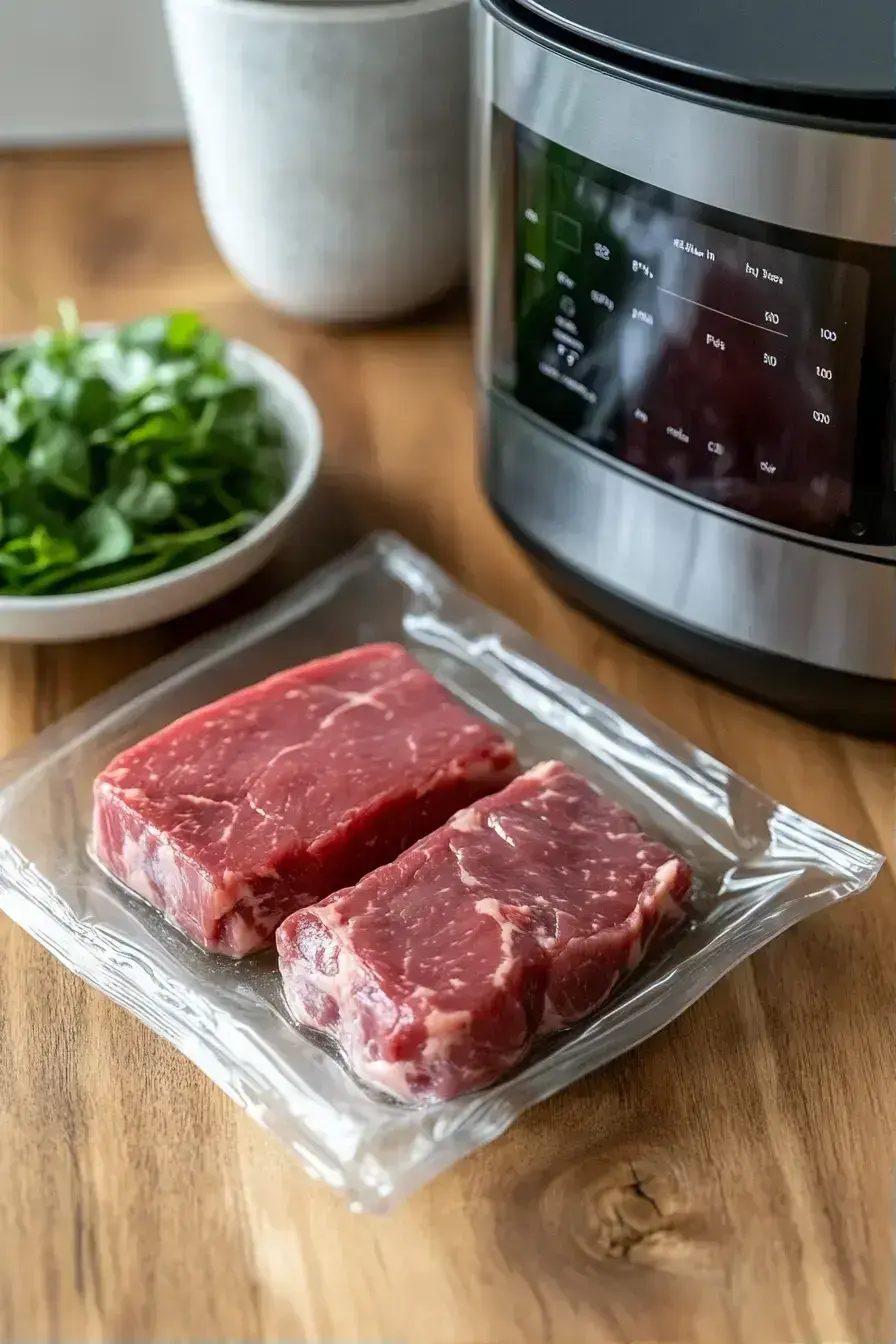 Cooking Sous Vide Flank Steak in water bath