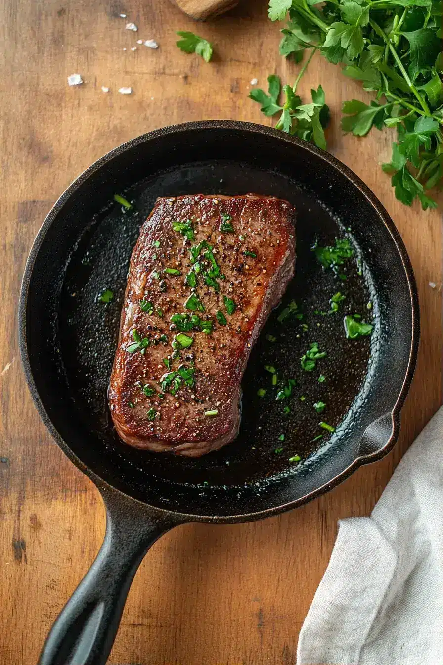 Sliced Sous Vide Flank Steak ready to serve