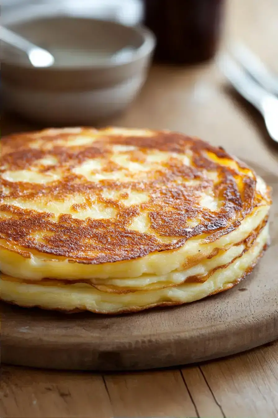 Fresh Spanish Omelette With Onions And Potatoes