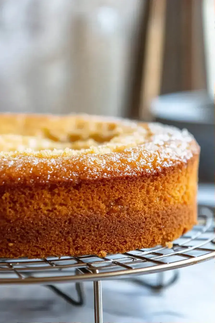 Spice Cake served with whipped cream and cinnamon garnish on a vintage plate