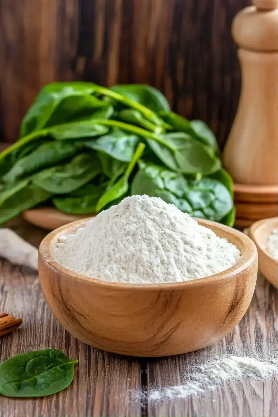 Mixing dry ingredients for fluffy green muffins with cinnamon