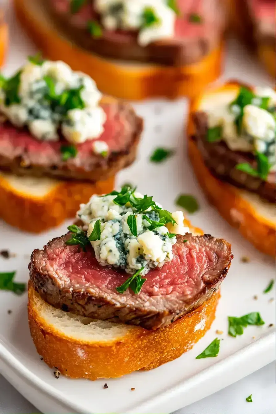 Nutritional benefits of Steak Crostini with protein-rich ingredients