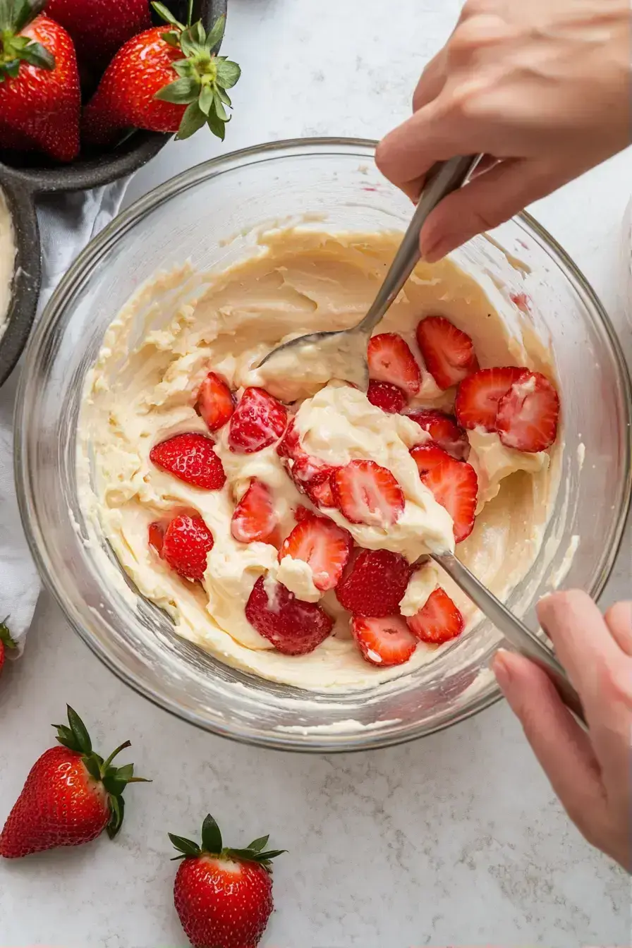Freshly baked Strawberry Protein Muffins cooling on a wire rack
