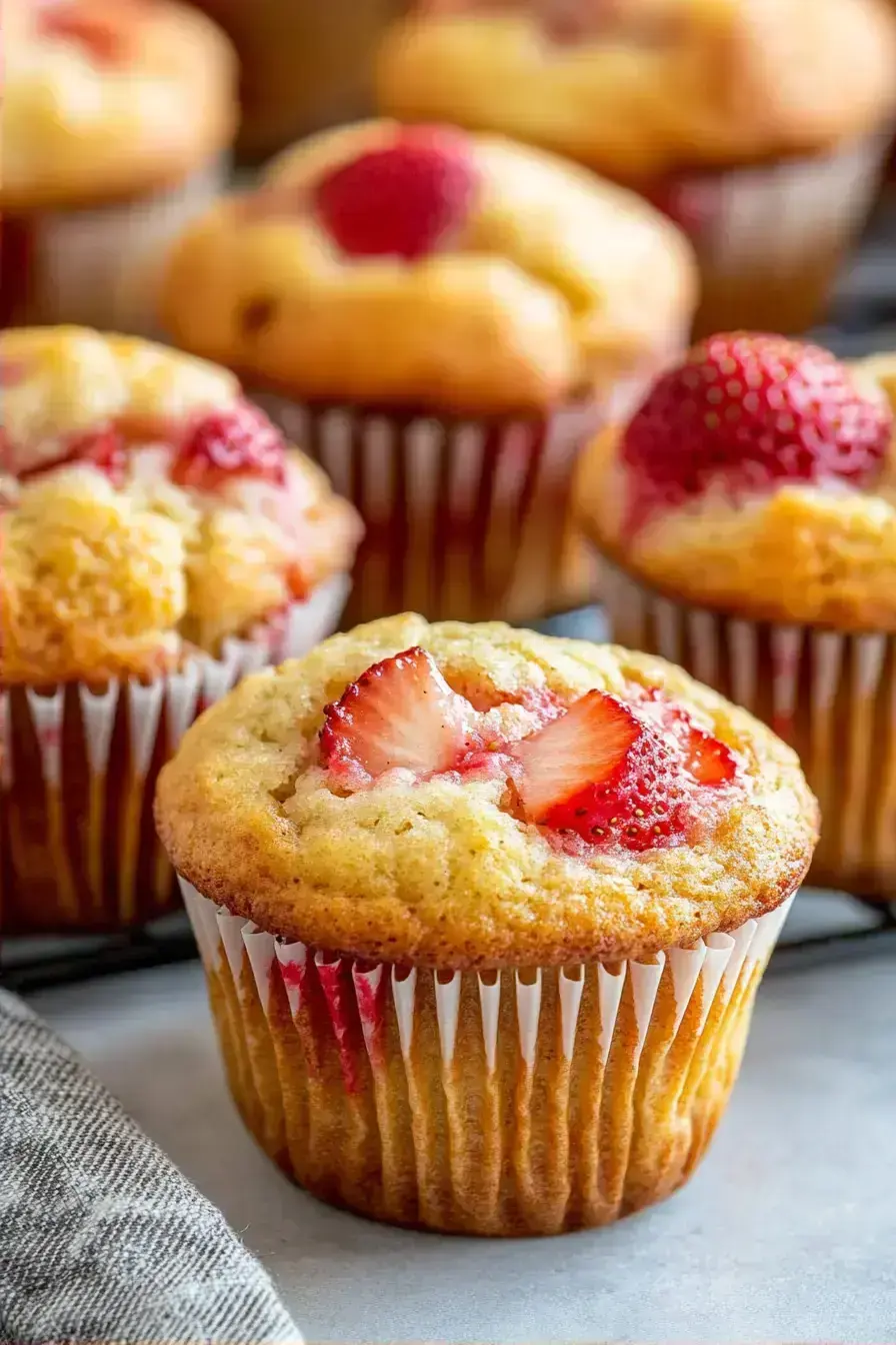 Strawberry Protein Muffins