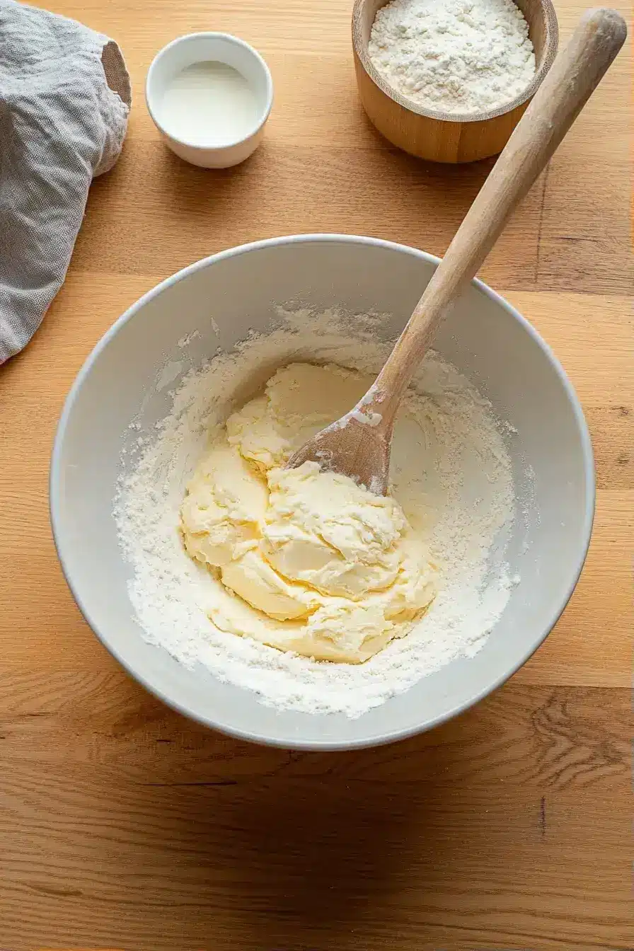 Sweet Potato Cobbler batter poured over sweet potato slices