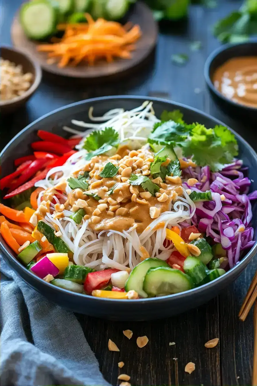 Healthy Thai Noodle Salad