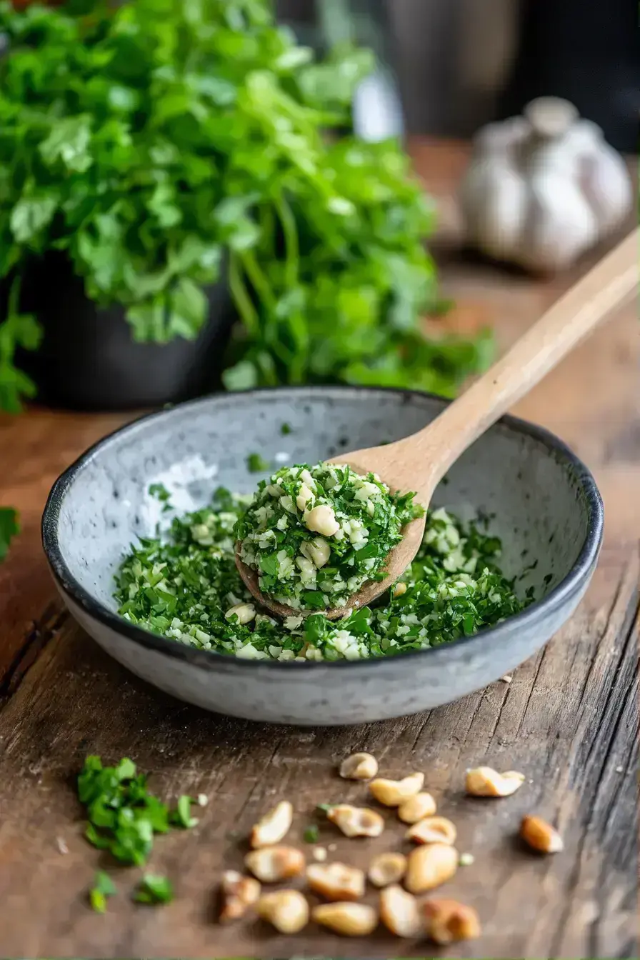 Finished Vegan Cheese Ball ready to serve