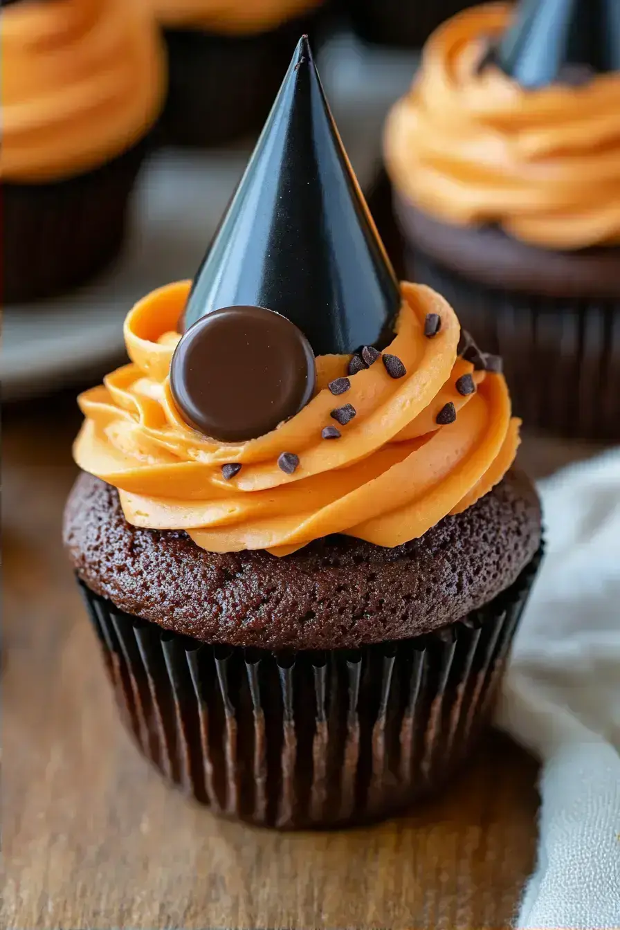 Classic Witch Hat Cupcakes