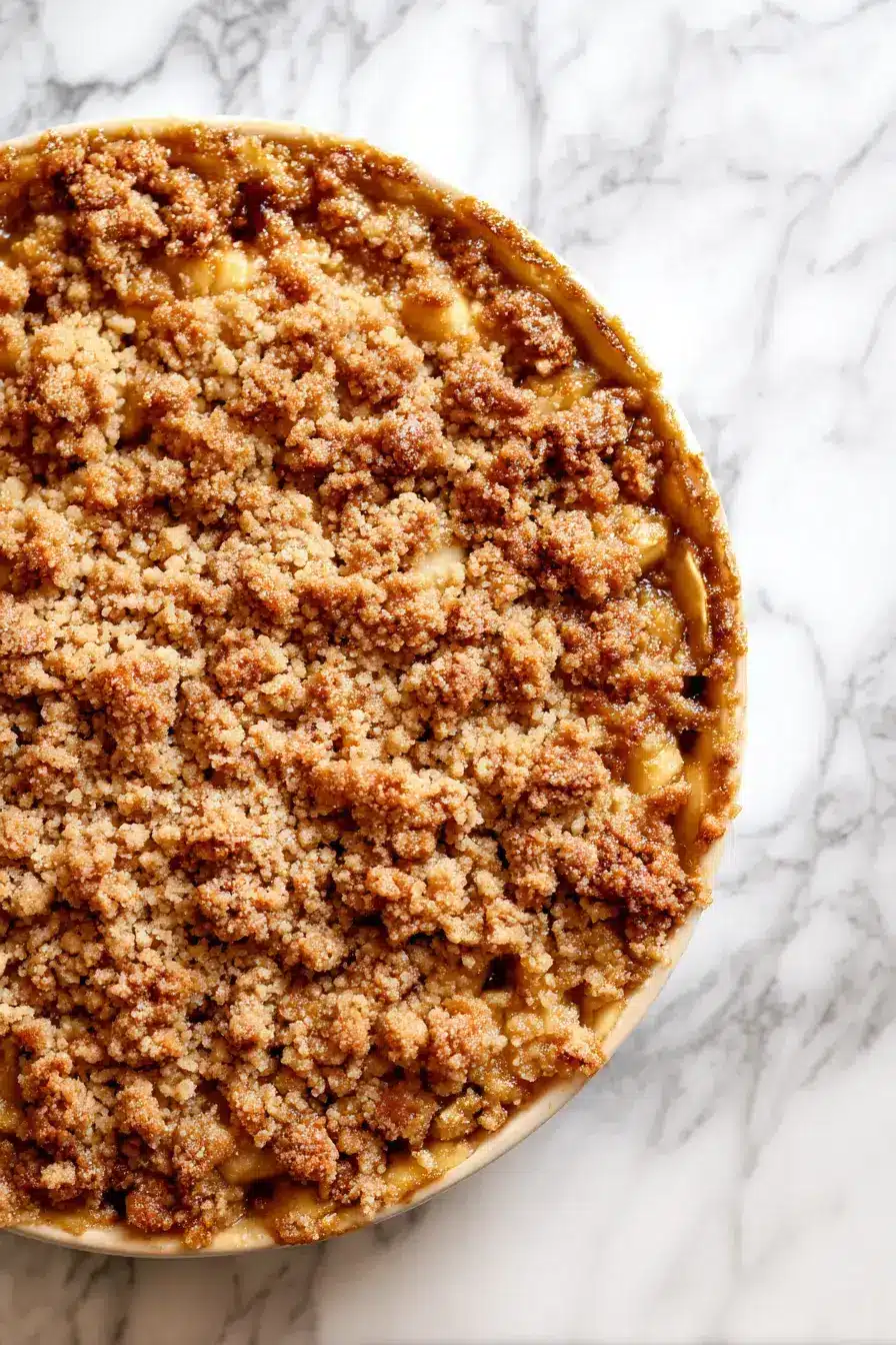 serving Apple Crisp Streusel