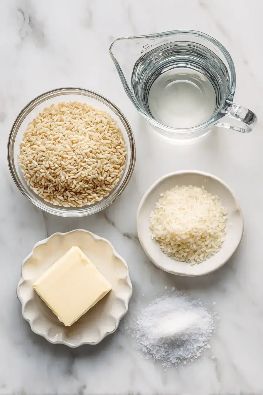 Baked Brown Rice ingredients
