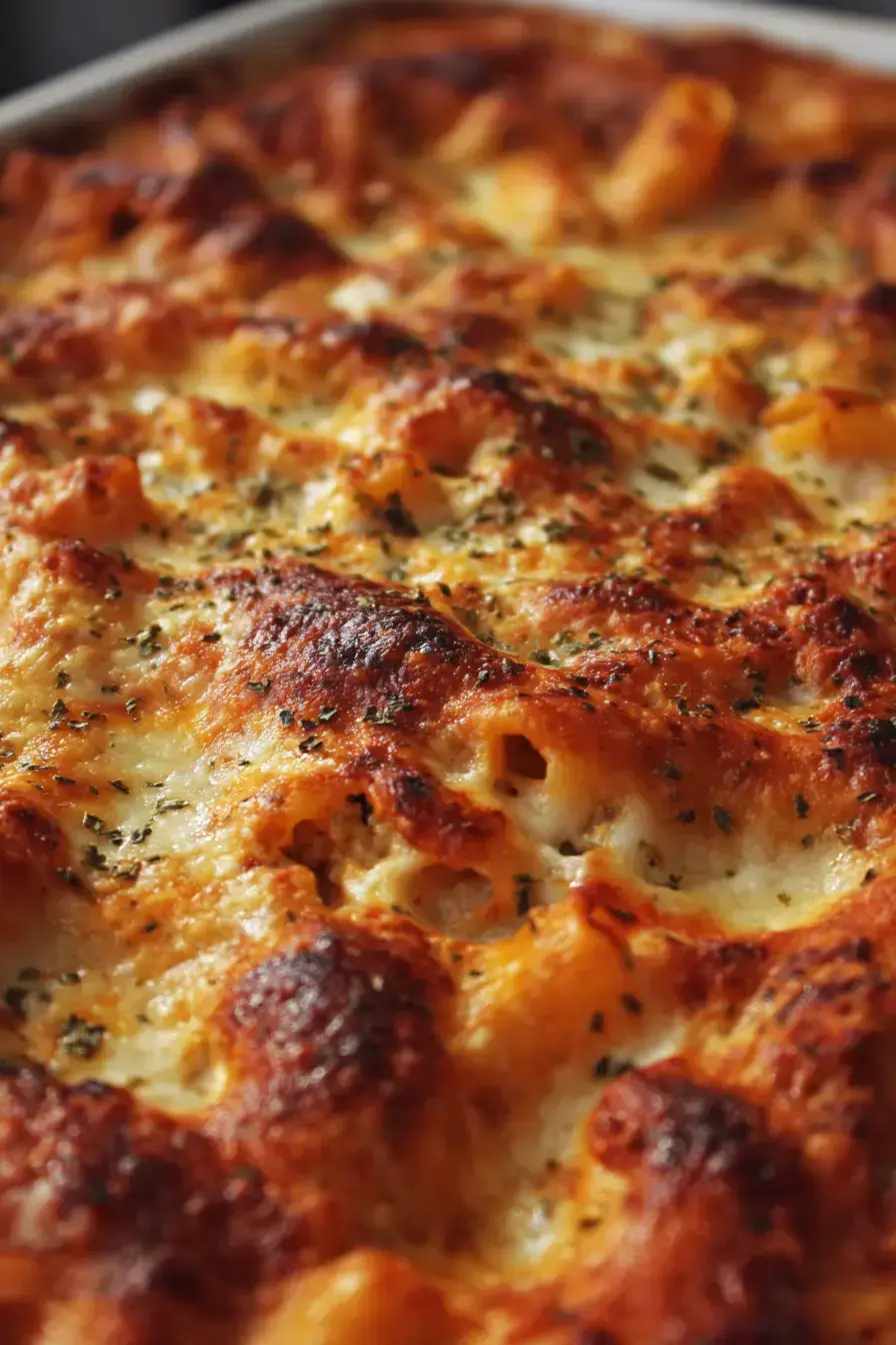 Serving Baked Ziti for dinner