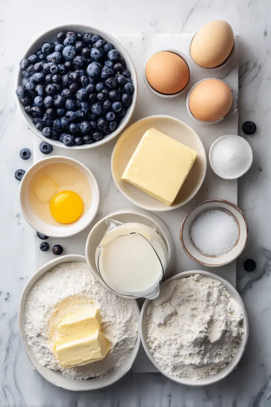 Blueberry Cake Recipe ingredients