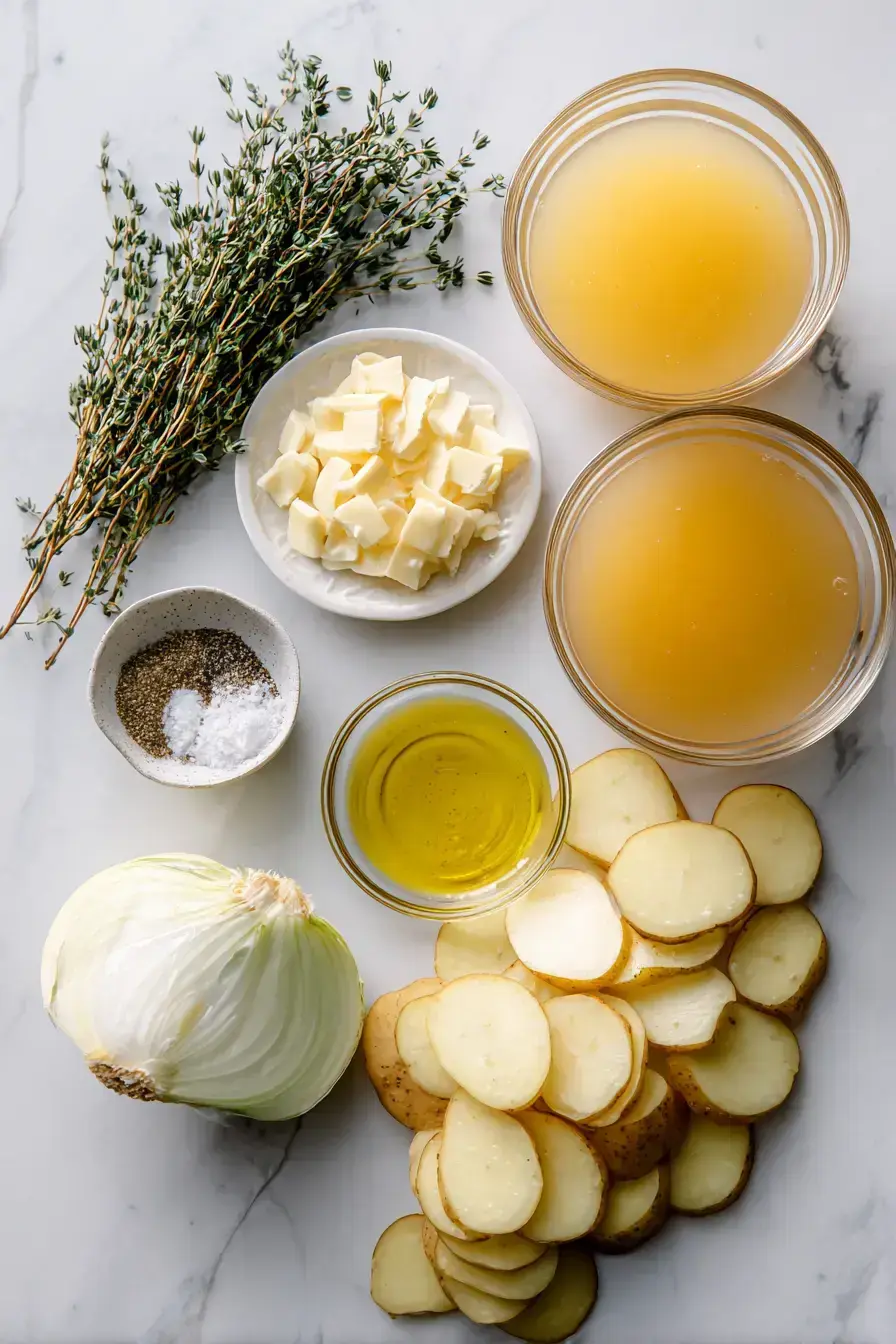 Boulangere Potatoes ingredients