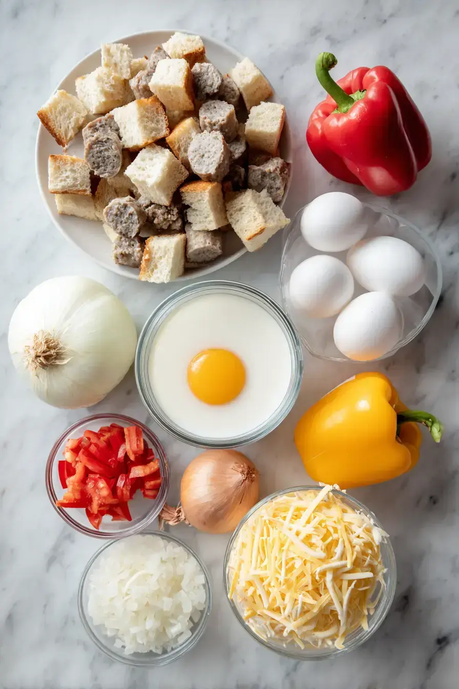 Breakfast Casserole ingredients
