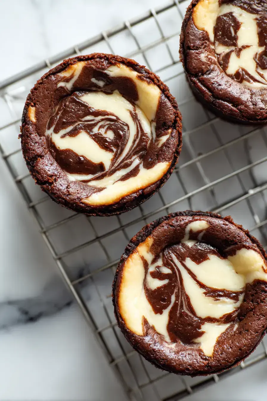 serving Brownie Cheesecake Cups