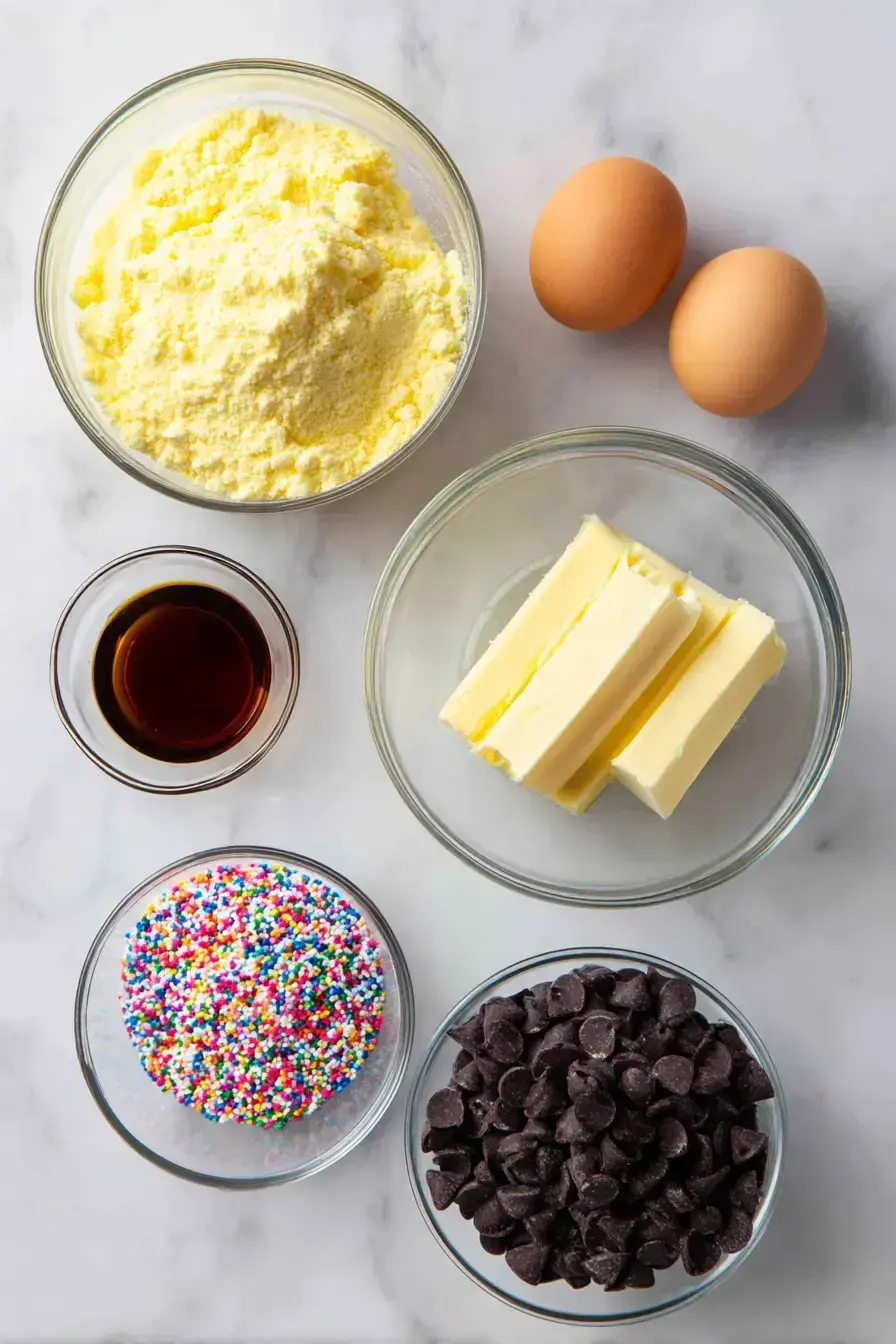 Cake Mix Cookies ingredients
